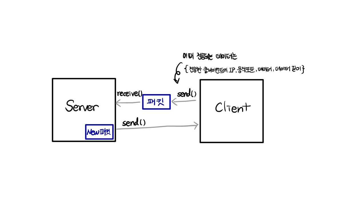 UDP 에코서버 동작